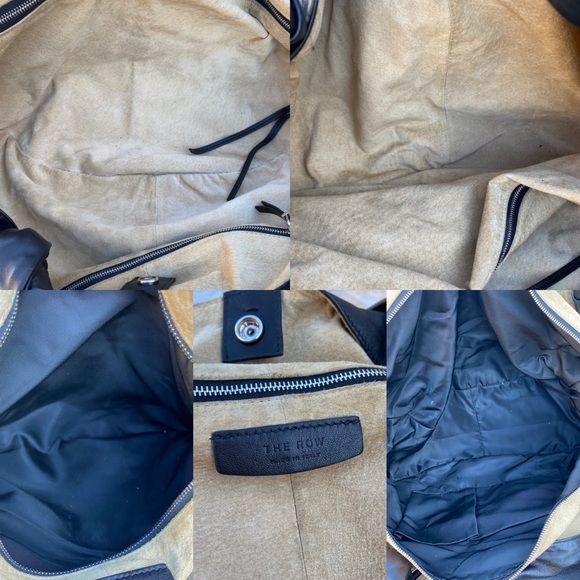 The Row Black Leather Slouchy Shoulder Bag - Picture 13 of 13